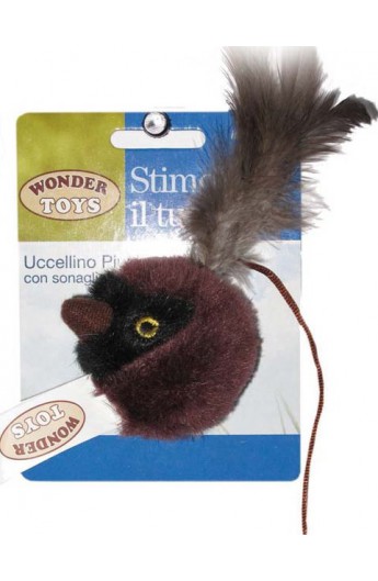 Uccellino Piumato con sonaglio Wonder Toys